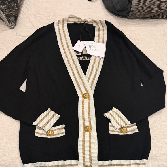 Balmain Black and GoldCardigan
